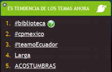 #biblioteca de Twitter #biblioteca de Twitter