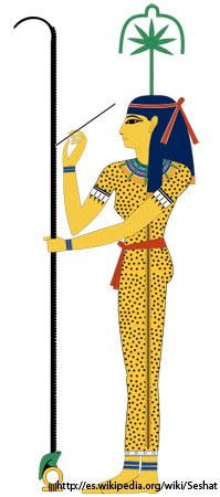 Seshat, diosa de la escritura