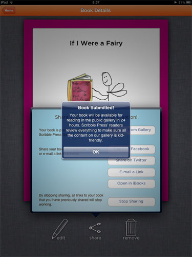 Scribble Press, filtros de privacidad