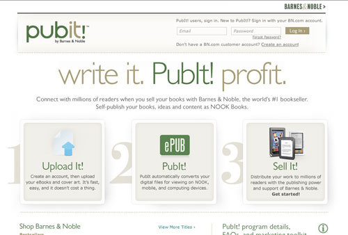 PubIt Barnes & Noble PubIt Barnes & Noble