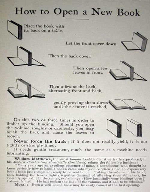 cómo abrir un libro nuevo