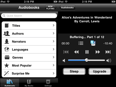 Audiobooks para iPod/iPhone