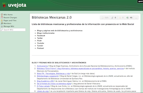 Bibliotecas mexicanas con presencia en la Web Social (Actualización  2009)