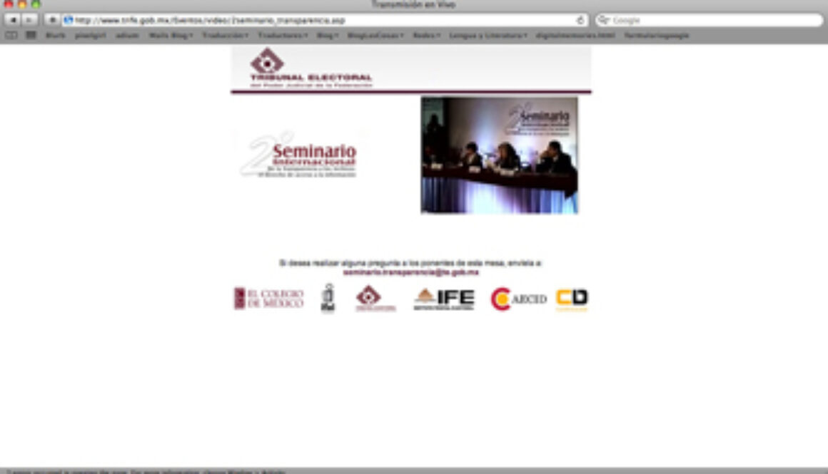 Seminario transparencia