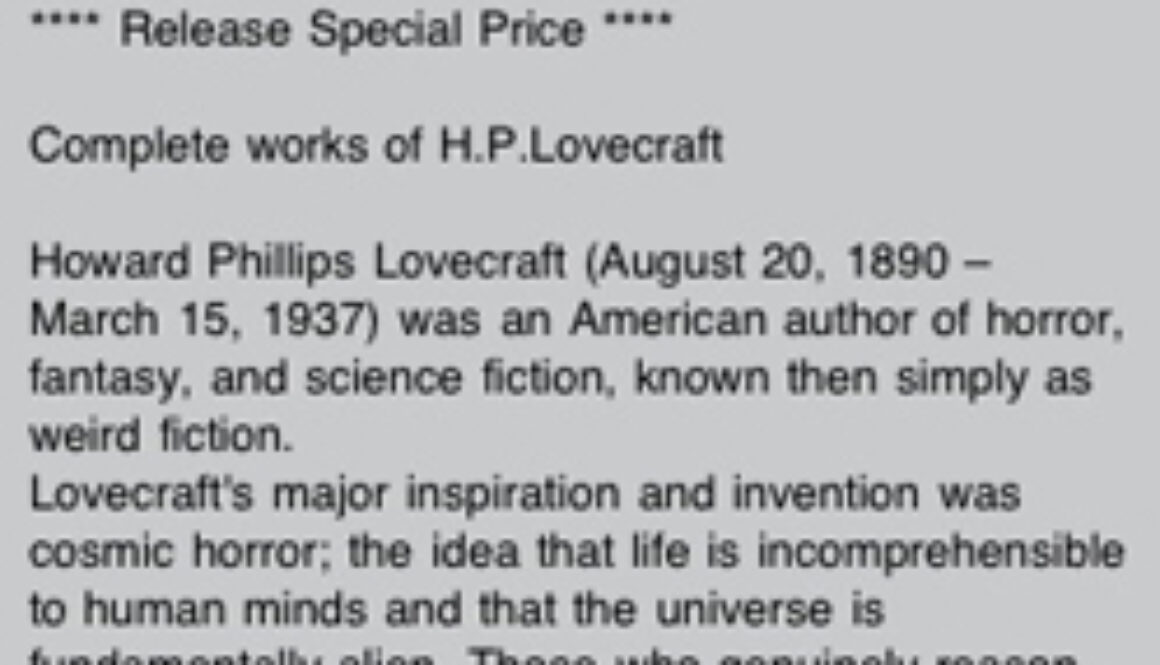 Lovecraft iPod