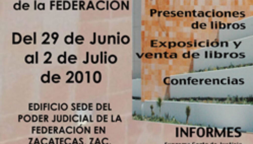 Feria del Libro Jurídico, extensión Zacatecas