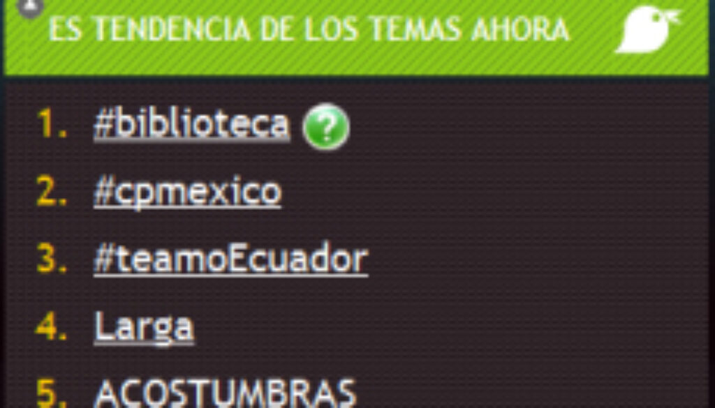 #biblioteca de Twitter