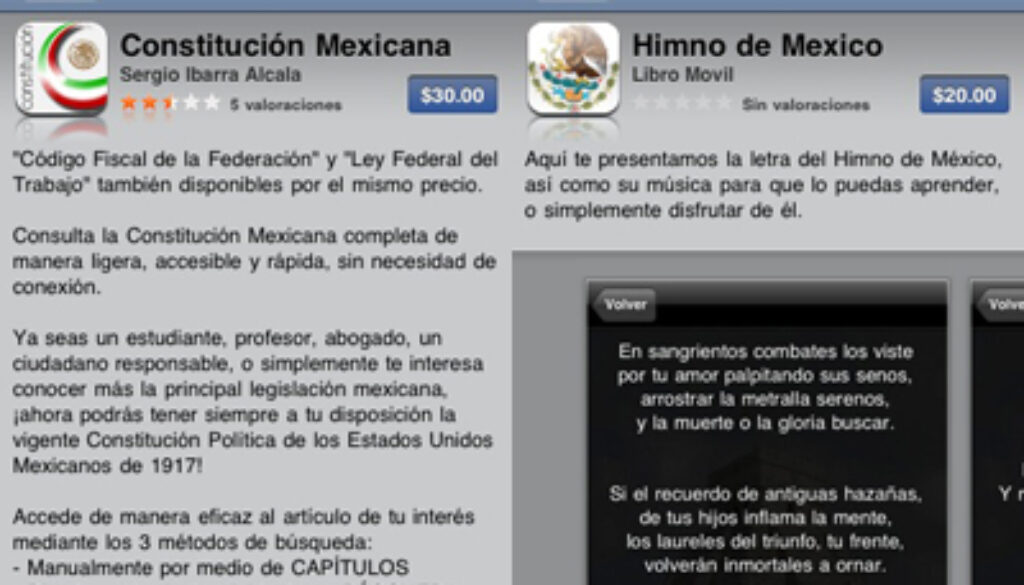 Constitución Política de México e Himno Nacional