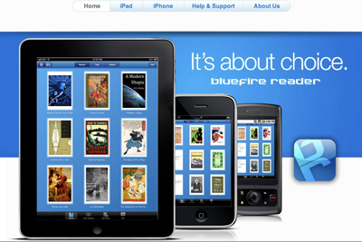 Bluefire Reader app for iPod