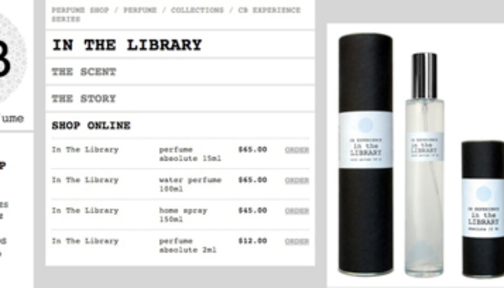 In the library perfume