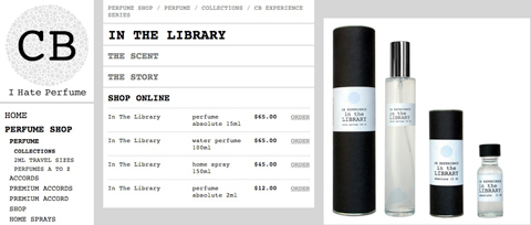 In the library perfume