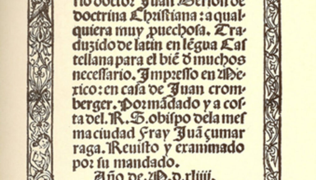 Contrato entre Juan Cromberger y Juan Pablos