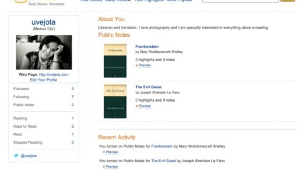 Red social Kindle Amazon