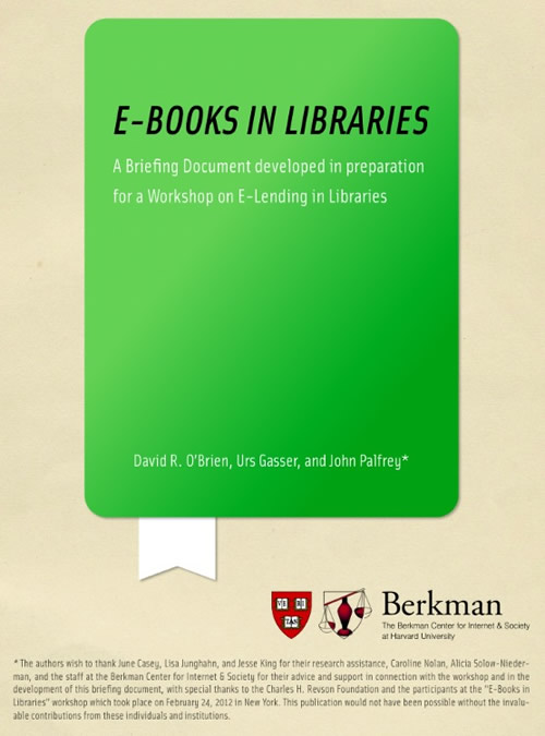 Libros electrónicos en bibliotecas, lectura recomendada