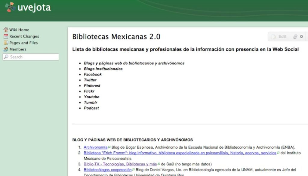 Bibliotecas mexicanas con presencia en la Web Social (actualización marzo 2012)