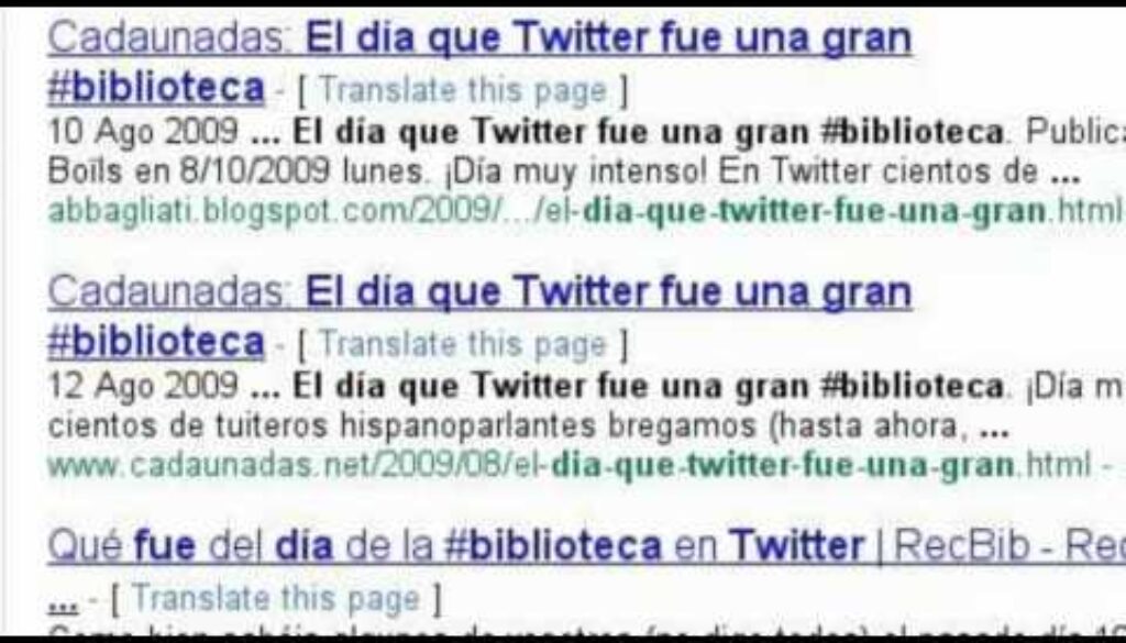 #Biblioteca en Twitter: la tercera es la vencida… #Biblioteca en Twitter: la tercera es la vencida…