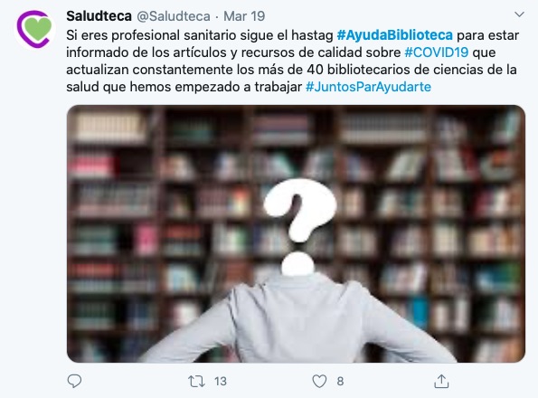 #BibliotecasEnCasa, el papel del bibliotecario ante la crisis