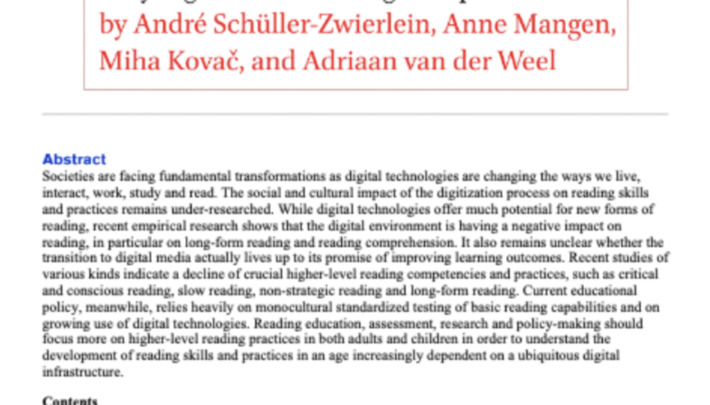 alto nivel de lectura